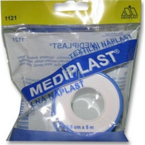 Mediplast textilní náplast cívka 2,5 cm x 5 m 1 kus