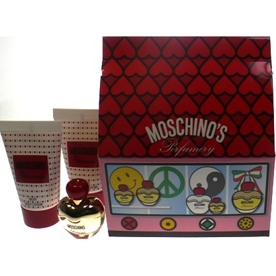 Moschino Glamour parfémovaná voda pro ženy 5 ml + tělové mléko 25 ml + sprchový gel 25 ml, dárková sada