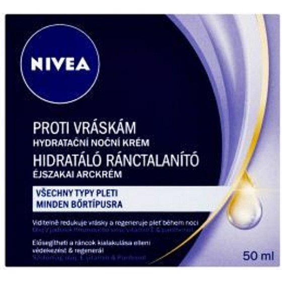 Nivea Anti-Wrinkle + Moisture 35+ Hydratační noční krém proti vráskám 50 ml