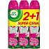 Air Wick Růžové květy středomoří 4v1 osvěžovač vzduchu sprej 3 x 240 ml