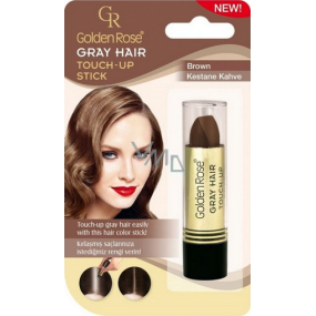 Golden Rose Gray Hair Touch-up Stick barvící korektor na odrostlé a šedivé vlasy 05 Brown 5,2 g