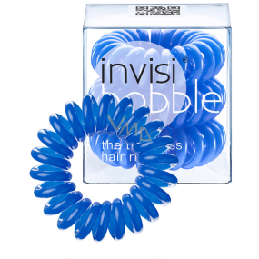 Invisibobble Navy Blue Sada Gumička do vlasů modrá spirálová 3 kusy