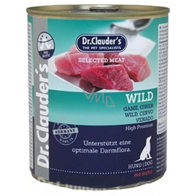 Dr. Clauders Wild Zvěřina kompletní superprémiové krmivo 96% masa pro dospělé psy 800 g