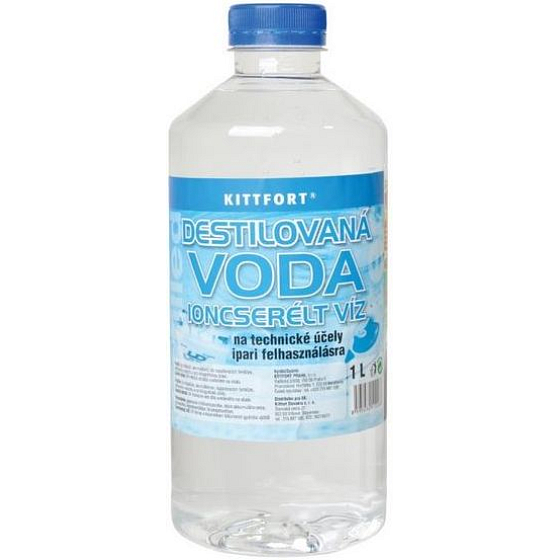 Kittfort Destilovaná voda na technické účely 1 l