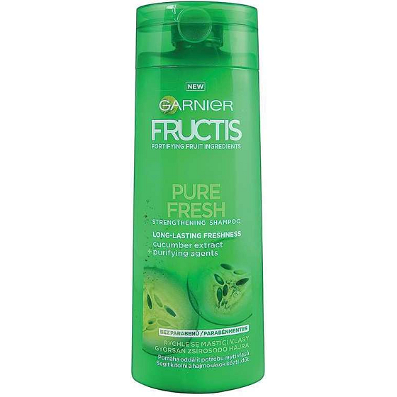 Garnier Fructis Pure Fresh šampon na rychle se mastící vlasy 250 ml