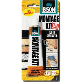 Bison Montagekit univerzální neoprénové montážní lepidlo umožňující kontaktní lepení super pevné 125 g