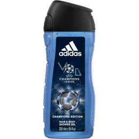 Adidas UEFA Champions League Champions Edition 2v1 sprchový gel a šampon pro muže 250 ml