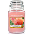 Yankee Candle Sun Drenched Apricot Rose - Vyšisovaná meruňková růže vonná svíčka Classic velká sklo 623 g