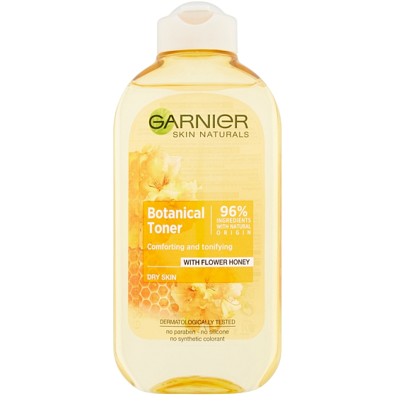 Garnier Skin Naturals Botanical Toner s květový medem pleťová voda pro suchou pleť 200 ml