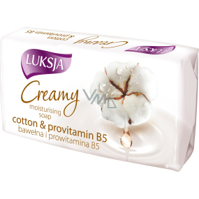 Luksja Creamy Cotton milk & provitamin B5 - Bavlněné mléko a provitamin B5 toaletní mýdlo 90 g