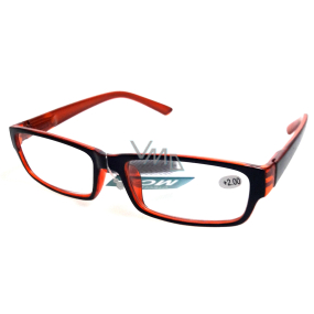 Berkeley Čtecí dioptrické brýle +0,50 plast černo oranžové 1 kus MC2062