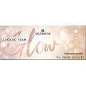Essence Choose Your Glow Highlighter Palette rozjasňující paletka 18 g