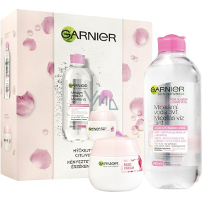 Garnier Rose Box micelární voda pro citlivou pleť 400 ml + hydratační denní krém 50 ml, kosmetická sada