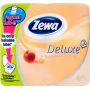 Zewa Deluxe Aqua Tube Cashmere Peach parfémovaný toaletní papír 3 vrstvý 150 útržků 4 kusy, rolička, kterou můžete spláchnout