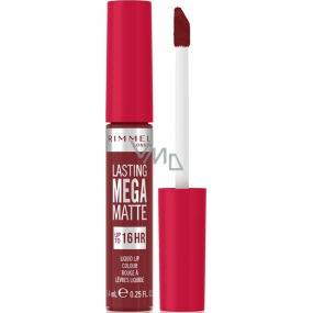 Rimmel London Lasting Mega Matte dlouhotrvající tekutá matná rtěnka 930 Ruby Passion 7,4 ml