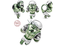 Charm Sterlingové stříbro 925 Marvel The Avengers, Hulk, korálek na náramek