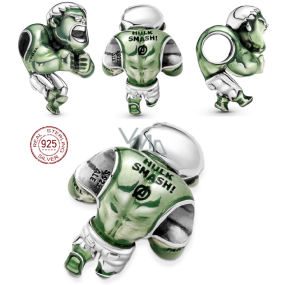 Charm Sterlingové stříbro 925 Marvel The Avengers, Hulk, korálek na náramek