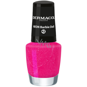 Dermacol Neon Nail Polish Neonový lak na nehty 42 Barbie Doll 5 ml