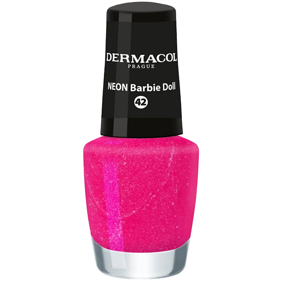 Dermacol Neon Nail Polish Neonový lak na nehty 42 Barbie Doll 5 ml