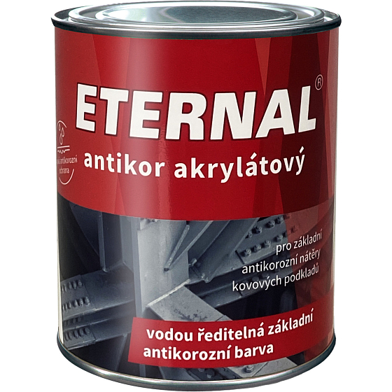 Eternal Antikor základní barva na kov antikorozní, šedá, 700 g