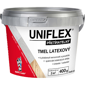 Uniflex latexový tmel na sádrokarton, zdivo a dřevo, 400 g Uniflex latexový tmel na sádrokarton, zdivo a dřevo, 400 g