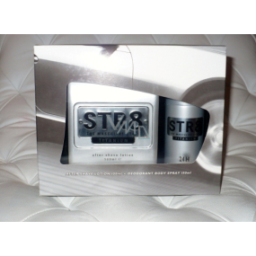 Str8 Titanium voda po holení 100 ml + deodorant sprej 150 ml, kosmetická sada