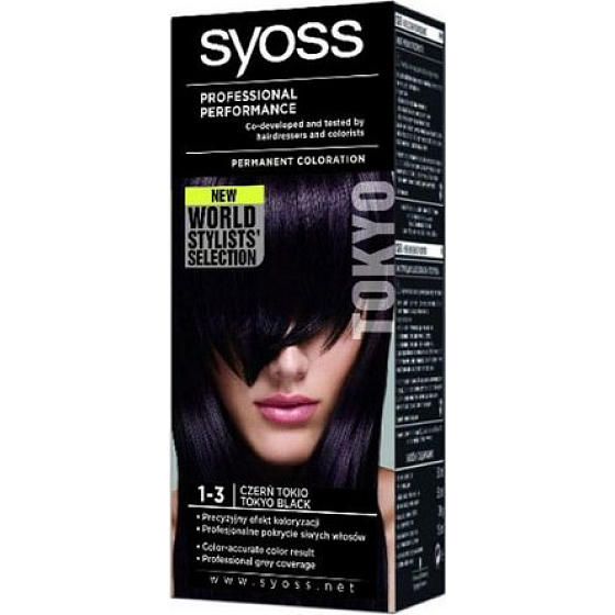 Syoss Professional barva na vlasy 1 - 3 tokijská černá