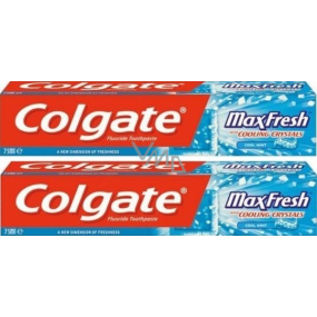 Colgate Max Fresh Cool Mint Blue zubní pasta 2 x 75 ml