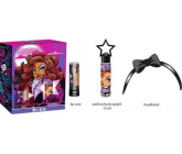 Mattel Monster High Clawdeen Wolf parfémovaná voda pro dívky 15 ml + balzám na rty + čelenka, kosmetická sada