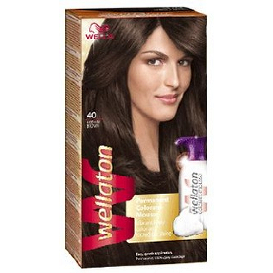 Wella Wellaton pěnová barva na vlasy 4/0 Středně hnědá