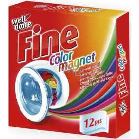 Well Done Fine Color Magnet ubrousky do praní pohlcující barvu 12 kusů