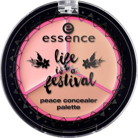 Essence Life Is a Festival Peace Concealer Palette paletka korektorů 01 A Piece of Peace 2,67 g