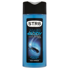 Str8 Aqua Breeze sprchový gel na tělo a vlasy pro muže 400 ml