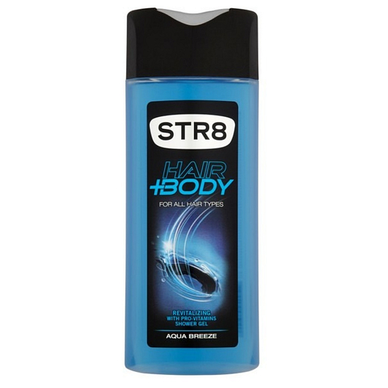 Str8 Aqua Breeze sprchový gel na tělo a vlasy pro muže 400 ml