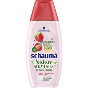 Schauma Nature Moments Jahody, banány a chia semínka šampon na poškozené vlasy 250 ml