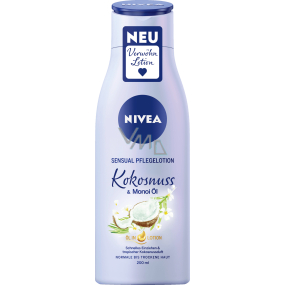 Nivea Coconut & Monoi Oil tělové mléko s olejem pro normální až suchou pokožku 200 ml