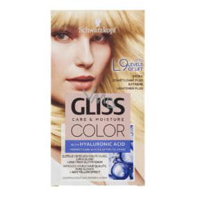 Schwarzkopf Gliss Color barva na vlasy L9 Extra zesvětlovač plus 2 x 60 ml