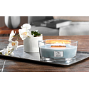 WoodWick Seaside Neroli - Pobřežní neroli vonná svíčka s dřevěným širokým knotem a víčkem sklo loď 453 g