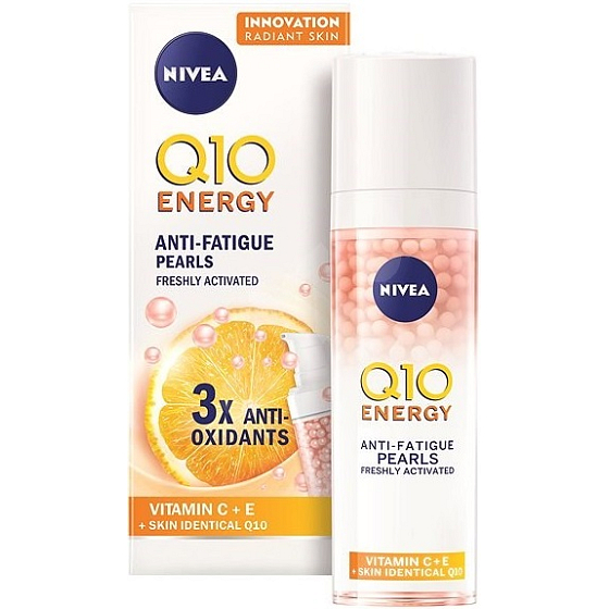 Nivea Q10 Energy Anti-Fatique Pearls energizující perlové sérum proti vráskám 30 ml