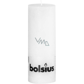 Bolsius Rustic svíčka bílá válec 68 x 190 mm