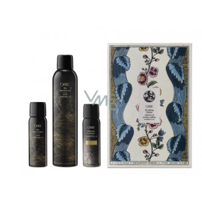 Oribe Dry Styling Texturizing neviditelný suchý objemový sprej 75 ml + Texturizing neviditelný suchý objemový sprej 300 ml + Gold Lust Dry Shampoo bezbarvý suchý šampon na vlasy 62 ml, kosmetická sada 2021