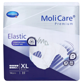 MoliCare Premium Elastic XL 140 - 175 cm 9 kapek zalepovací inkontinenční kalhotky pro těžký stupeň inkontinence 14 kusů