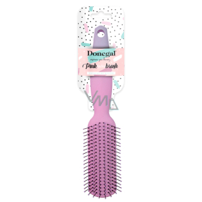 Donegal Pink Lychee Brush kartáč na vlasy úzký 23,5 cm 1274