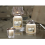 Yankee Candle Kensington Silver Punched Metal Illuma Lid prstenec ozdobný kovový na střední a velké vonné svíčky Classic 9 x 3 cm