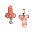 Křišťál růžový Penis pro štěstí, přívěsek ručně broušený cca 11 x 22 mm, kámen kamenů