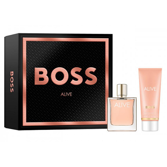 Hugo Boss Alive parfémovaná voda 50 ml + tělové mléko 75 ml, dárková sada pro ženy