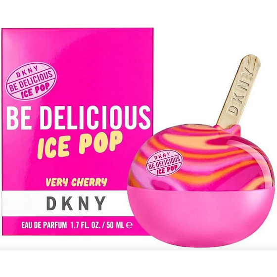 DKNY Donna Karan Ice Pop Very Cherry parfémovaná voda pro ženy 50 ml – hravá a šťavnatá vůně s výraznými tóny třešní, ideální pro letní dny a milovnice sladkých vůní.