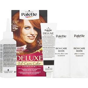 Schwarzkopf Palette Deluxe barva na vlasy Intenzivní Zářivě Měděný 7-77 (562), 50 ml Schwarzkopf Palette Deluxe barva na vlasy Intenzivní Zářivě Měděný 7-77 (562), 50 ml