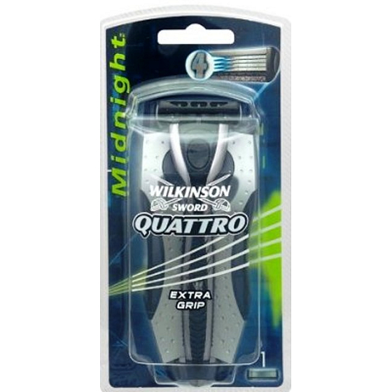 Wilkinson Quattro Midnight holicí strojek pro muže + 1 břitva