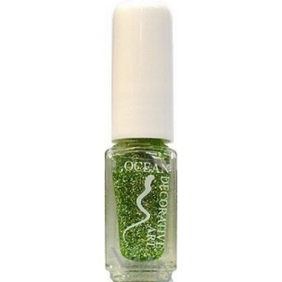Ocean Decorative Art zdobící lak na nehty odstín 07 zelený třpyt 5 ml